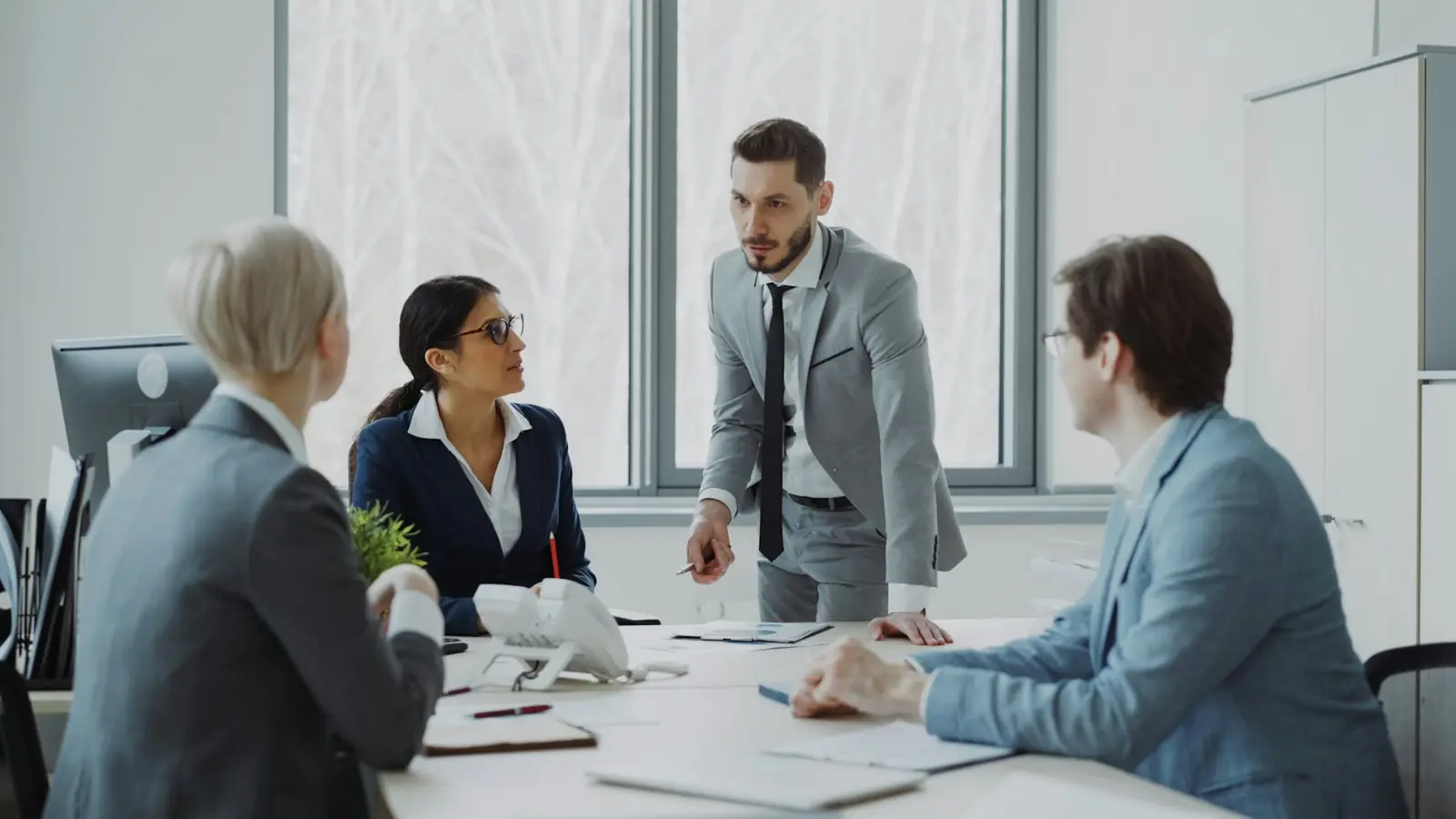 HYRA leaders in a planning meeting